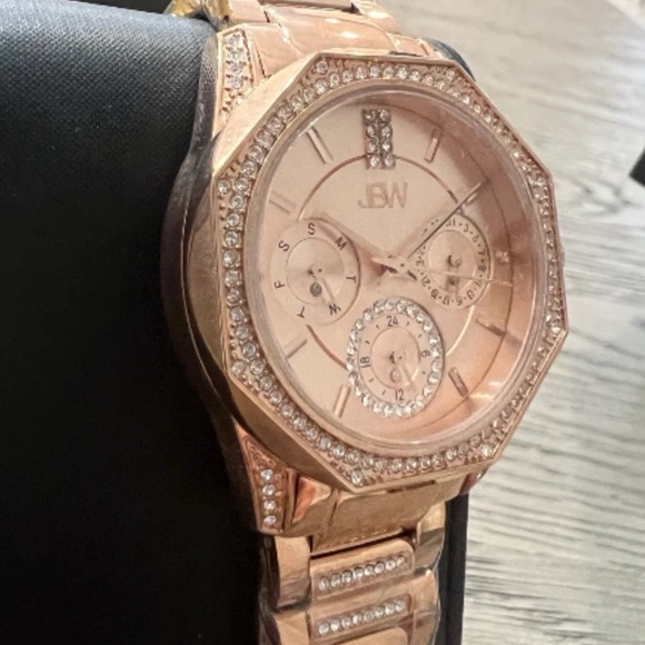 JBW Marquis Women's Rose Gold Diamond Bracelet Watch - Picture 8 of 9